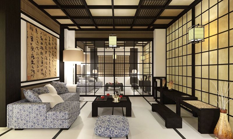 Спальня в японском стиле: 90 фото дизайна